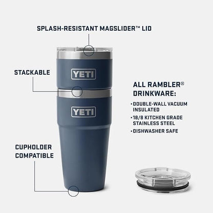 YETI Rambler 20 oz Stackable Tumbler, Stainless Steel, Vacuum Insulated - Image 5