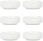 Selamica Ceramic Soy Sauce Dish, 2.6 Oz Dipping Bowls Set of 6, 3.5 Inch Pinch Bowls for Dip, Side Dish, Condiments, Sushi, Set of 6, White