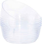 8 Pack Clear Serving Bowls for Buffet | 128oz Heavy Duty Disposable Plastic by Hioasis