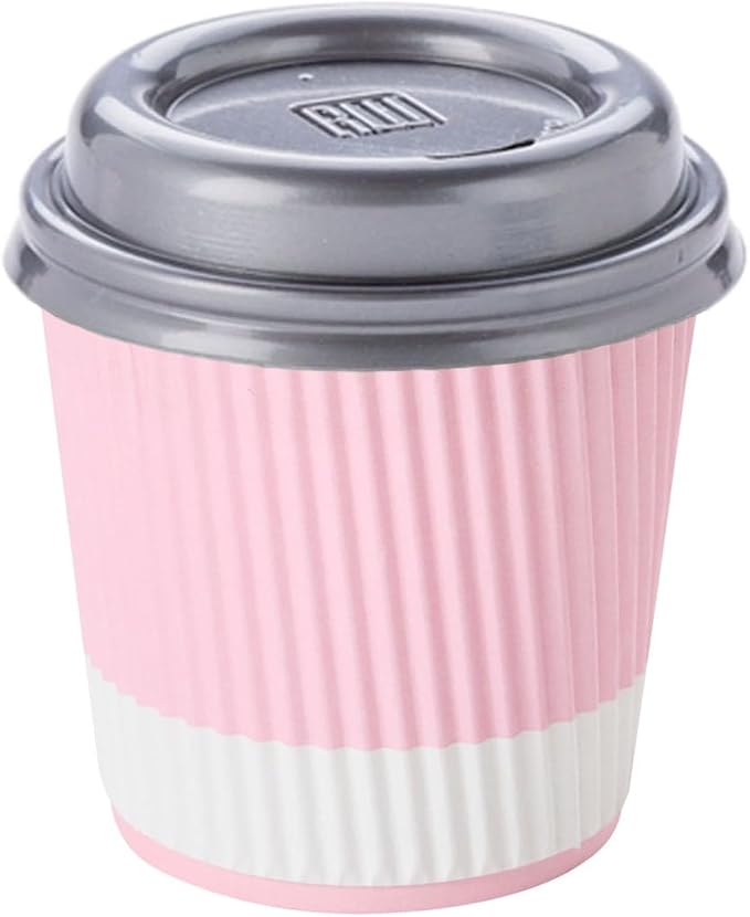 4 oz Light Pink Paper Coffee Cup - Image 6