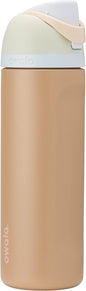 Owala FreeSip Stainless Steel Water Bottle 24 oz Mint/Brown by Unknown