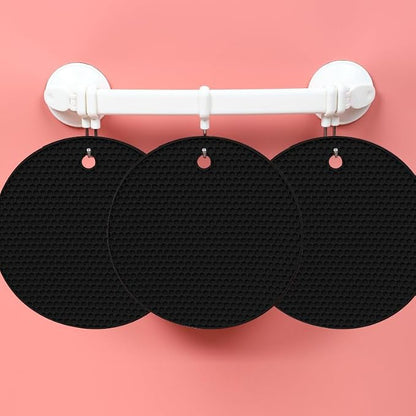 Silicone Non-Slip, Heat Resistant & Water-Trapping Trivet Mats - Image 6