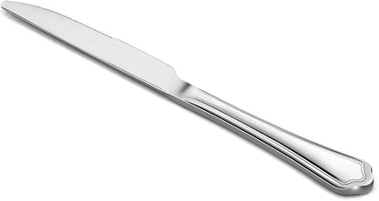 E-far Dinner Knives Set of 12, 9 Inch Stainless Steel Serrated Steak Butter by E-far