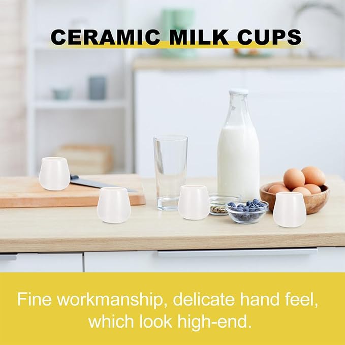 ULTECHNOVO 12 Pcs Ceramic Creamer Pitchers, Mini Milk Jugs - Image 7