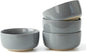 famiware Milkyway Cereal Bowl, Soup Bowls for 4, 25 Ounce Bowls Set for Kitchen, Bowl Set for Cereal Soup Rice Pasta Salad Oatmeal, Dark Gray