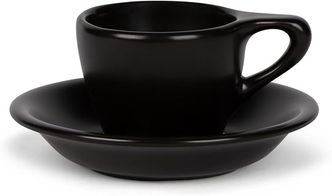 ANGELENO Coffee Espresso Cups Set of 4, 2.7oz Porcelain Ceramic Demitasse Cups - Image 4