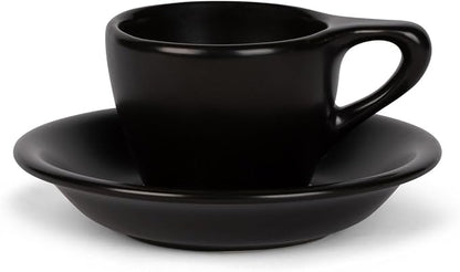 ANGELENO Coffee Espresso Cups Set of 4, 2.7oz Porcelain Ceramic Demitasse Cups - Image 4