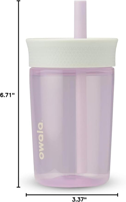 Owala Tumbler Kids Plastic Water Bottle 15 oz Unicorn | Spill-Resistant Lid | - Image 6
