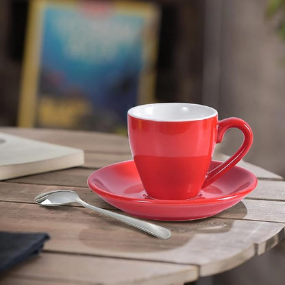 homEdge Porcelain Espresso Shot Cup Set - 80 ml / 2.67 oz - Image 5