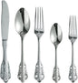 Silverware Set for 12 Premium 18/10 Stainless Steel Flatware Set Palace Style 60 Piece Cutlery Tableware Utensils Embossed Decorative Handle Knives Forks and Spoons for Home Christmas Wedding