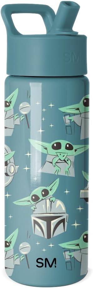 Simple Modern Mandalorian Kids Water Bottle & Toddler Cup | 18oz | Insulated by Unknown