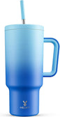 Meoky 40oz Tumbler with Handle, Leak-proof Lid and Straw, Insulated Coffee Mug by MEOKY