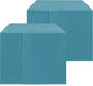 HolidayIdeas 2 Pack Square Fitted Table Covers - 34 x 34 Inch -Card Table Clothes Washable Tablecloth Protectors for Parties, Holiday Dinner, Trade Show, Vendor Stand, Teal