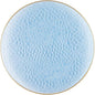 PARTY BARGAINS 13-Inch Charger Plates - 48 Pack, Hammered Blue Gold Rim, Heavy-Duty Disposable Chargers for Elegant Dining - Ideal for Weddings and Formal Events
