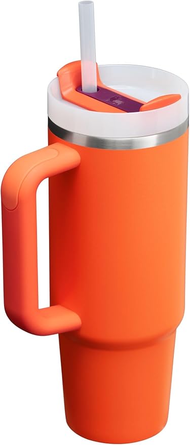 STANLEY Quencher H2.0 Flow State Tumbler, 30 oz, Tigerlily Plum | Handle and - Image 2
