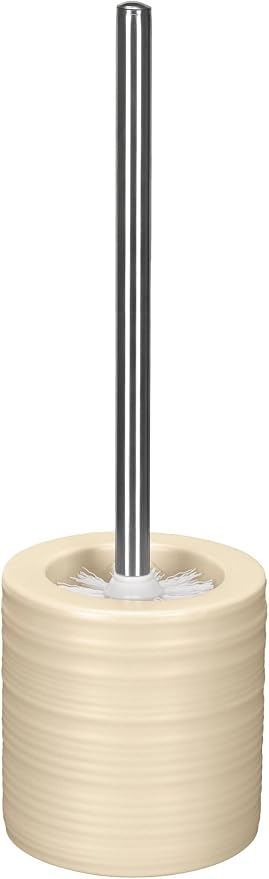 Kleine Wolke Sahara Elegant Stoneware Toilet Brush Holder 14.37" t X 4.72" w by Kleine+Wolke
