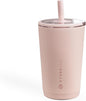 HydroJug Everyday Tumbler 14 oz, Ceramic-Lined Straw Cup, Dusty Rose by Hydrojug