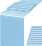 Satin Baby Blue Table Runners 10 Pack, 12 x 108 Inches Light Blue Long Table by WENSINL