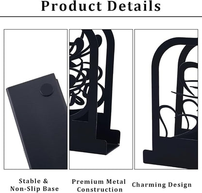 CRASPIRE Coffee Standing Napkin Holder Table Napkins Dispenser Black Metal - Image 6