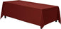 Gee Di Moda Rectangle Tablecloth - 90 x 156 Inch Burnt Orange Table Cloth for 8 Foot Tables with Floor-Length Drop - Heavy Duty Washable Fabric for Holiday Party, Dinner, Weddings & Baby Shower
