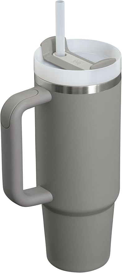 STANLEY Quencher H2.0 Flow State Tumbler, 30 oz, Stone | Handle and Straw | - Image 2