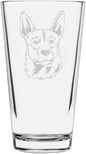 Australian Stumpy Tail Cattle Custom Personalized Dog Themed Etched All Purpose 16oz Pint Glass