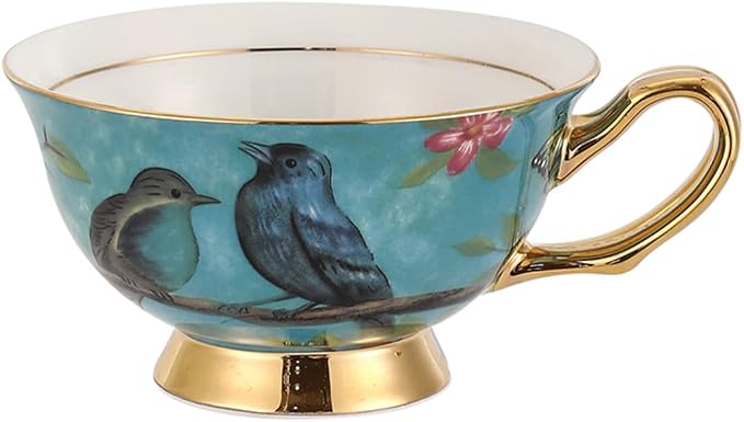 Bone China Blue Bird Tea Cup - Image 4