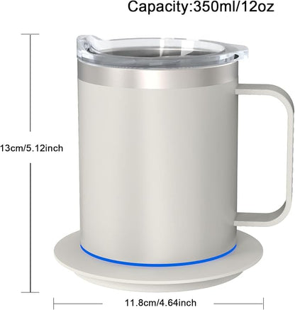 Coffee Warmer with Mug Set, Self Heating Coffee Cup, USB Powered Heated Mug - Image 6