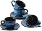HASENSE Espresso Cups Set of 4, 4 Ounce Ceramic Cappuccino Cup by Hasense