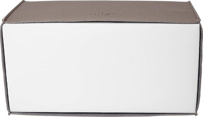 Carrotez Tissue Box Cover, [Refined] Modern PU Leather Rectangular Tissue Box Holder - Decorative Holder/Organizer for Bathroom Vanity Countertop, Night Stands, Office Desk 9.5"X5"X5" - Cocoa Brown