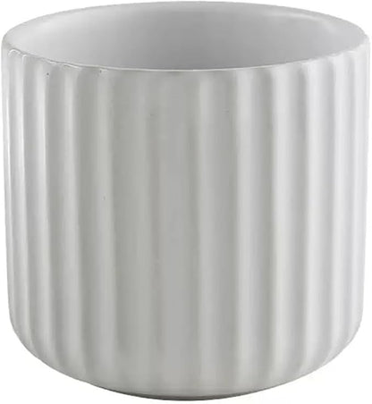Nordic Ceramic Mug, Japanese Tea Cup 6oz Striped Cup No Handle Drinking Cup by Unknown
