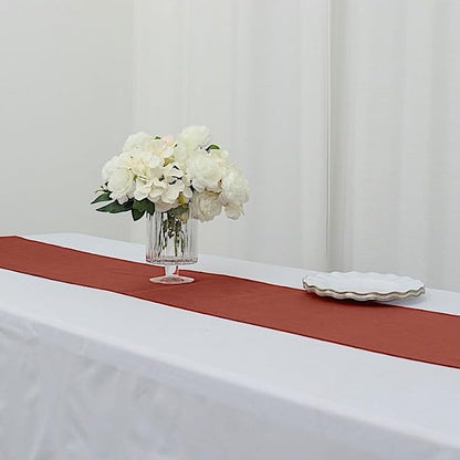 Balsa Circle 10 pcs 12x108-Inch Terracotta Premium Velvet Table Runners Wedding - Image 7