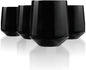 Drinique Unbreakable Stemless Wine Glasses - Set of 4 - Made in USA 12 oz Tritan Unbreakable Plastic Wine Glasses, Reusable for Indoor or Outdoor Use, BPA Free & Shatterproof, Black