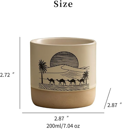 7oz Ceramic Mug Cups with DIY Canvas - Image 8