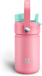 Kids Insulated Water Bottle - 12oz Stainless Steel Water Bottle with Dual Spouts by ENCOOL