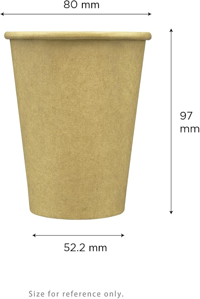 Karat 8 oz Coffee Cups, Kraft Disposable Paper Hot Cups, 1000ct | C-K508K - Image 8