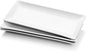 Miicol Porcelain Serving Platters Set of 3, Large Serving Trays 14 Inch, White Rectangle Plates, Ceramic Serving Dishes for Party, Restaurant, Buffet, Steak, Dessert, Salad, Fruit, Microwave Safe