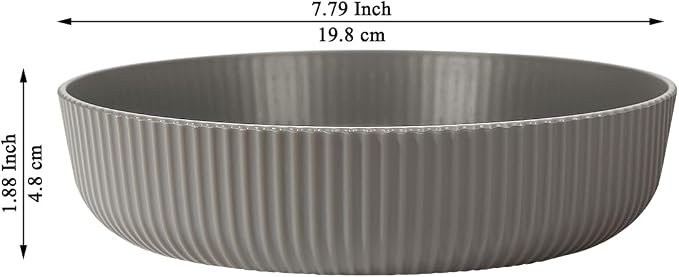 Kyraton Pasta Bowls Set of 4, 37oz Salad Bowls Soup Bowls Large Pasta Serving - Image 2