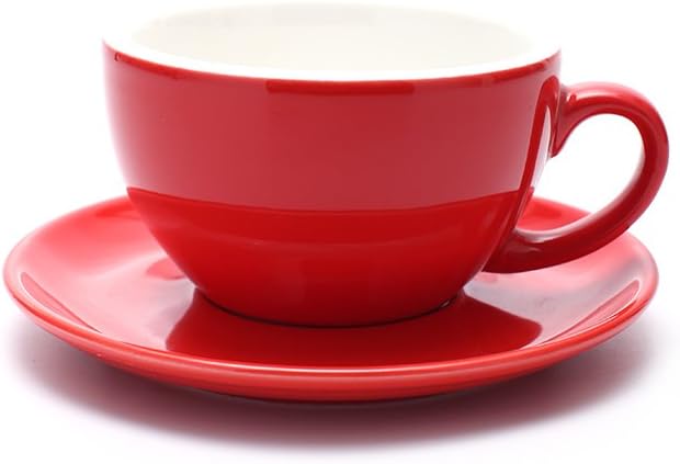 Coffeezone Double Espresso Coffee Cup and Saucer, Small Cappuccino and by Coffeezone