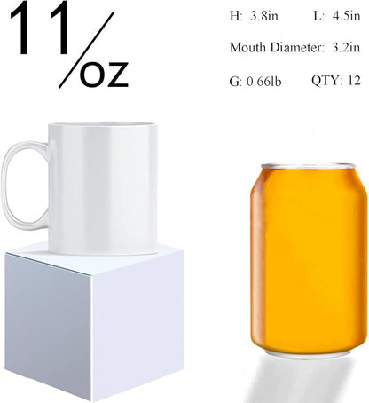 ABBSH Sublimation Mugs, Sublimation White Coffee Mugs Tazas Para Sublimacion - Image 2