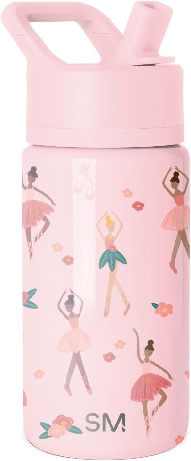 Simple Modern Kids Water Bottle & Toddler Cup | 14oz | Ballerina | Insulated by Unknown