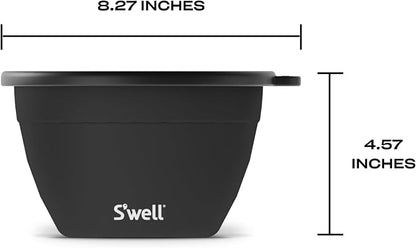 S’well Stainless Steel 64oz Salad Bowl Kit in Onyx, Comes - Image 4
