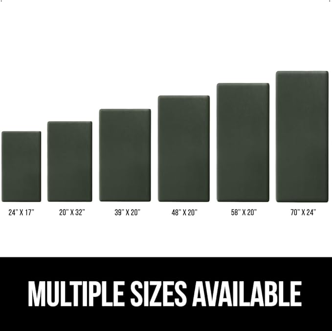GORILLA GRIP Comfortable Cushioned Kitchen Mats for Floor, Waterproof and Stain Resistant Soft Top, 3/4 Inch Thick Ergonomic Standing Desk Anti Fatigue Mat, Foam Supports Feet, 17x24, Hunter Green