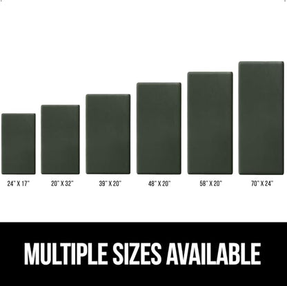 GORILLA GRIP Comfortable Cushioned Kitchen Mats for Floor, Waterproof and Stain Resistant Soft Top, 3/4 Inch Thick Ergonomic Standing Desk Anti Fatigue Mat, Foam Supports Feet, 20x32, Hunter Green