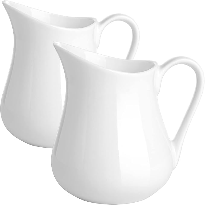 Gurygo 2 Pack 10 Oz Classic White Creamer by FocusonHomeKitchen