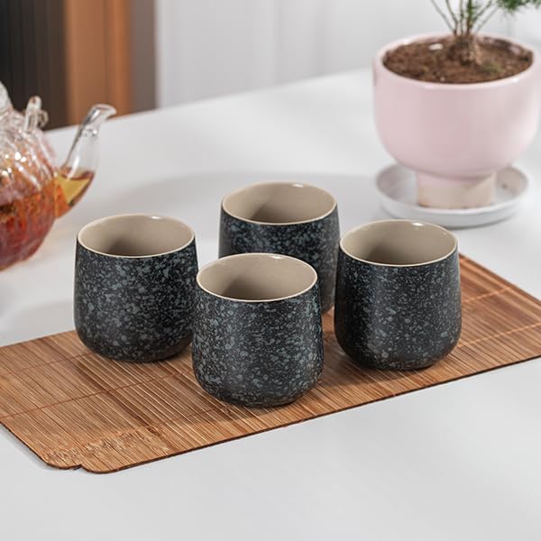 TEANAGOO Japanese Tea Cups Set of 4pcs, 6.9oz/205ml Elegant Ceramic Matcha Cups - Image 6