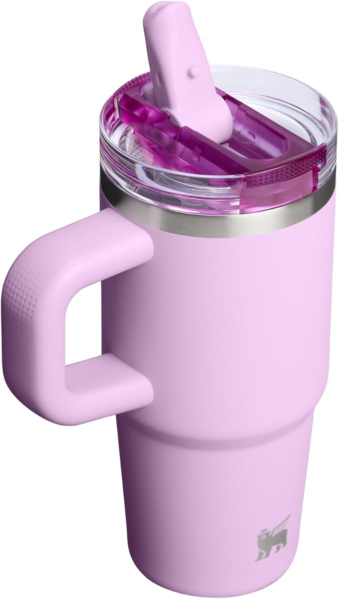 STANLEY Quencher ProTour Flipstraw Tumbler, 14 oz, Soft Orchid | Built-In Straw - Image 3