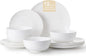 12-Piece Bone China Dinnerware Set by KINGSTONE