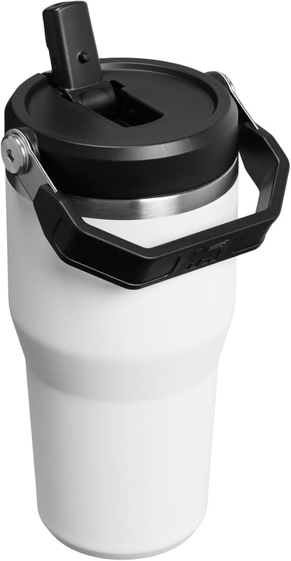 STANLEY IceFlow 2.0 Flip Straw Tumbler, 20 oz, Chalk | Easy Carry Handle | - Image 3