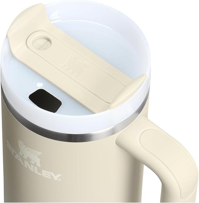 STANLEY Quencher H2.0 Flow State Tumbler, 30 oz, Toasted Almond | Handle and - Image 2